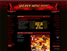 Tablet Screenshot of heavy-metal-heaven.de